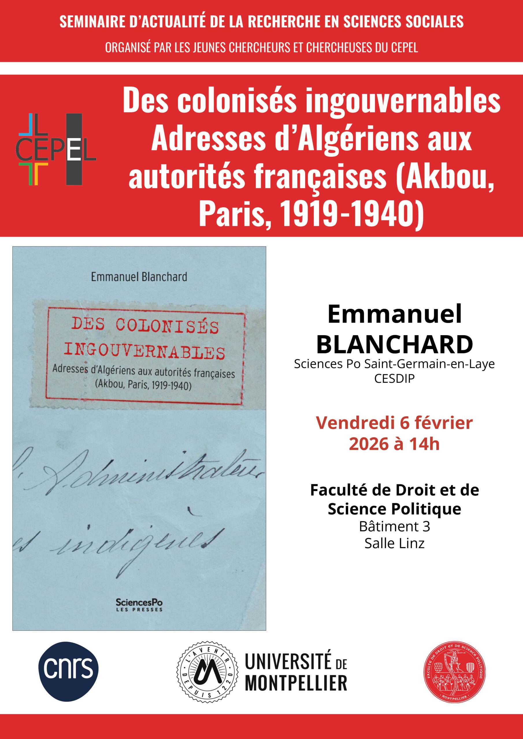 affiche séminaire 6 février 2026